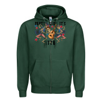 Sports Green Party like its 1776 4th of july Zipper Hoodie - CowGirlArtShop