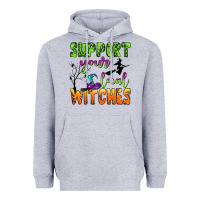 Heather Grey support your local witches Heavyweight Hoodie - BundleAndBundleShop