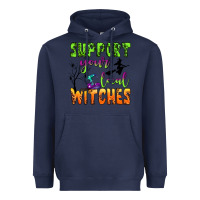 Navy support your local witches Heavyweight Hoodie - BundleAndBundleShop