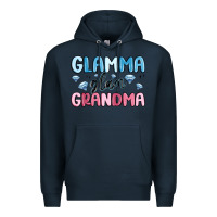 Navy glamma glam grandma Premium Hoodie - MaliasSmallBusiness