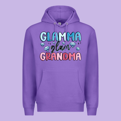 Glamma Glam Grandma Premium Hoodie Designed By Maliassmallbusiness
