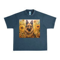 Midnight Navy german shepherd Urban Heavy Tee - Unal Design