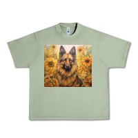 Oil Green german shepherd Urban Heavy Tee - Unal Design