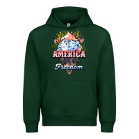 Forest Green America ice cream Urban Hoodie - NancyCooperArtShop