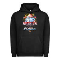 Pigment Black America ice cream Urban Hoodie - NancyCooperArtShop