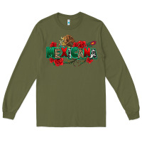 Army Green mexicana Long Sleeve Tee - texasbilliewilder