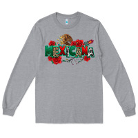 Heather Grey mexicana Long Sleeve Tee - texasbilliewilder