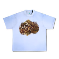 Grape Ice leopard cowhide glitter patches Urban Heavy Tee - Artiststas