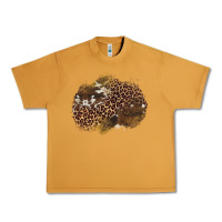 Peanut Butter leopard cowhide glitter patches Urban Heavy Tee - Artiststas