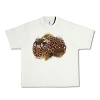 Pistachio leopard cowhide glitter patches Urban Heavy Tee - Artiststas