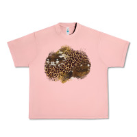 Salmon leopard cowhide glitter patches Urban Heavy Tee - Artiststas