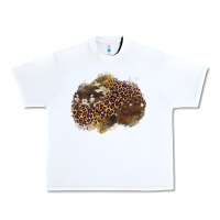 White leopard cowhide glitter patches Urban Heavy Tee - Artiststas