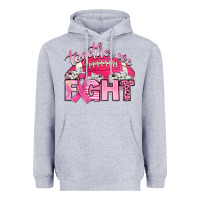 Heather Grey together we fight Heavyweight Hoodie - Artiststas