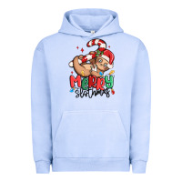 Pigment Grape Ice merry slothmas Urban Hoodie - MaliasSmallBusiness