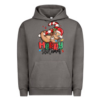 Pigment Tornado merry slothmas Urban Hoodie - MaliasSmallBusiness