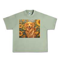 Oil Green golden retriever Urban Heavy Tee - Unal Design