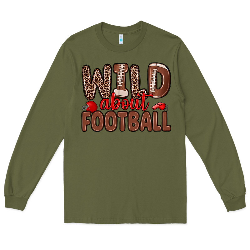 Wild About Football Long Sleeve Tee by Zillion Design Studio | Teevron