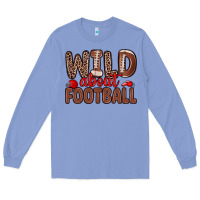 Colony Blue wild about football Long Sleeve Tee - Zillion Design Studio