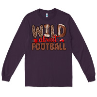 Plum wild about football Long Sleeve Tee - Zillion Design Studio