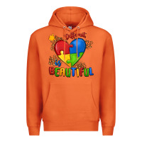 Carrot different is beautiful autism Premium Hoodie - MaliasSmallBusiness
