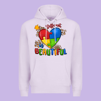 Different Is Beautiful Autism Premium Hoodie Designed By Maliassmallbusiness