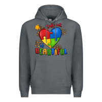 Rock different is beautiful autism Premium Hoodie - MaliasSmallBusiness