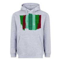 Heather Grey Green Red Western Farm Life Brush Stroke Heavyweight Hoodie - Bettercallsaul