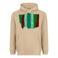 Green Red Western Farm Life Brush Stroke Heavyweight Hoodie | Teevron