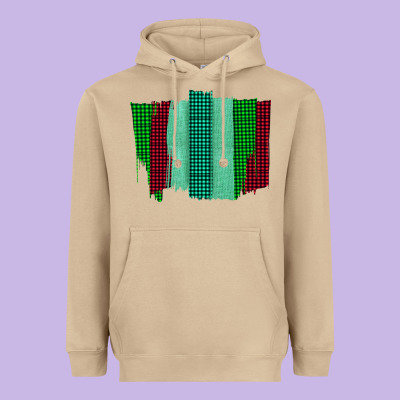 Green Red Western Farm Life Brush Stroke Heavyweight Hoodie Designed By Bettercallsaul