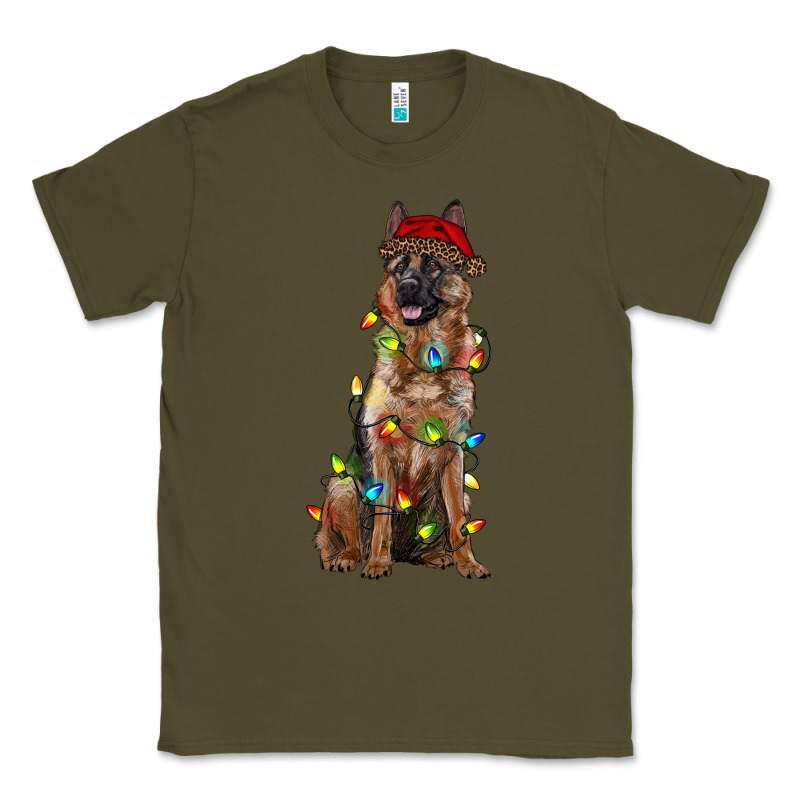 Christmas German Shepherd Classic Tee by RanaPortraitStore | Teevron