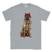 Heather Grey christmas german shepherd Classic Tee - RanaPortraitStore