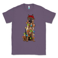 Lavender christmas german shepherd Classic Tee - RanaPortraitStore