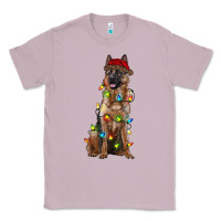 Lilac christmas german shepherd Classic Tee - RanaPortraitStore