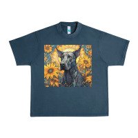 Midnight Navy great dane Urban Heavy Tee - Unal Design