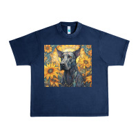 Navy great dane Urban Heavy Tee - Unal Design