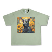 Oil Green great dane Urban Heavy Tee - Unal Design