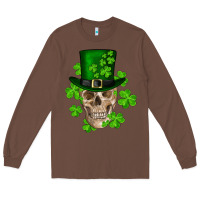 Chestnut st. patrick's day skull Long Sleeve Tee - RanaPortraitStore