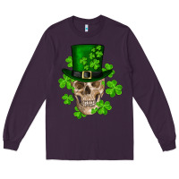 Plum st. patrick's day skull Long Sleeve Tee - RanaPortraitStore