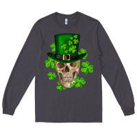 Smoke st. patrick's day skull Long Sleeve Tee - RanaPortraitStore