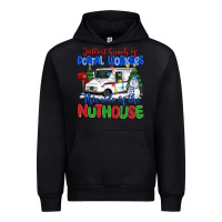 Black jolliest bunch of postal workers this side of the Urban Hoodie - MaliasSmallBusiness