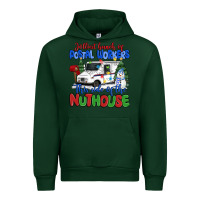 Forest Green jolliest bunch of postal workers this side of the Urban Hoodie - MaliasSmallBusiness