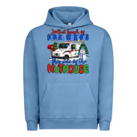 Pigment Pebble Blue jolliest bunch of postal workers this side of the Urban Hoodie - MaliasSmallBusiness