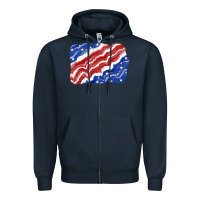 Navy Patriotic tie dye background 4th of july Zipper Hoodie - CowGirlArtShop