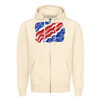 Sandshell Patriotic tie dye background 4th of july Zipper Hoodie - CowGirlArtShop