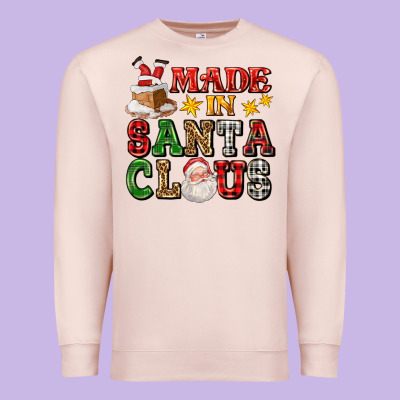 Made In Santa Claus Ado Premium Sweatshirt Designed By Adodesignshop