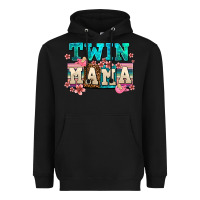 Black twin mama Heavyweight Hoodie - AdoDesignShop