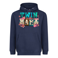Navy twin mama Heavyweight Hoodie - AdoDesignShop