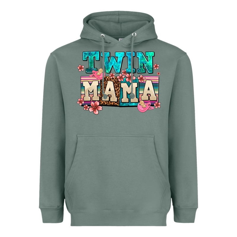 Twin Mama Heavyweight Hoodie by AdoDesignShop | Teevron
