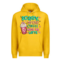 Lemon sorry my iced coffee made me latte Premium Hoodie - MaliasSmallBusiness
