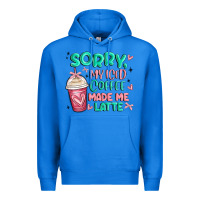 True Royal sorry my iced coffee made me latte Premium Hoodie - MaliasSmallBusiness